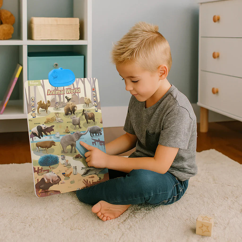 Talking educational board for teaching English to children