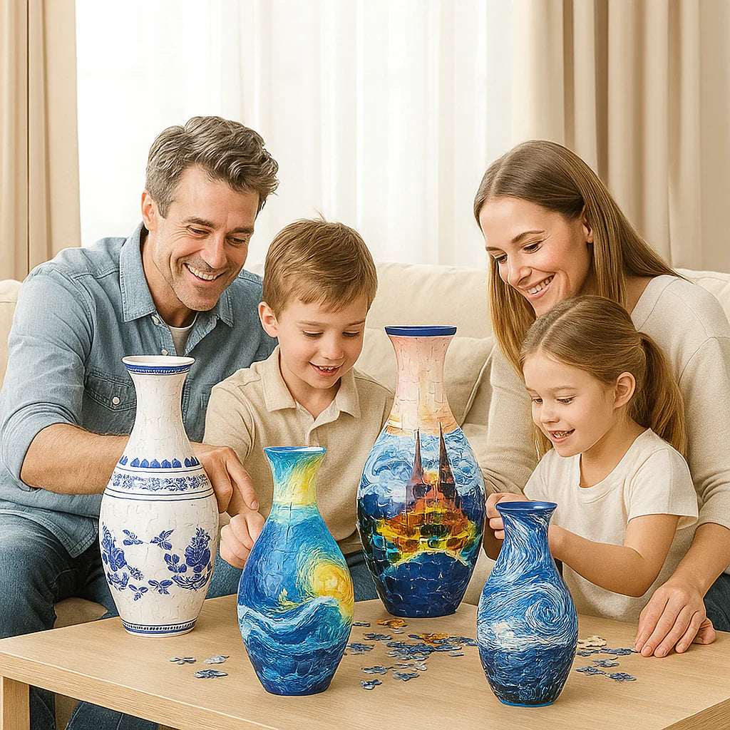 Elegant 3D puzzle vase