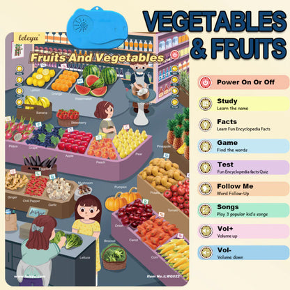 Talking educational board for teaching English to children